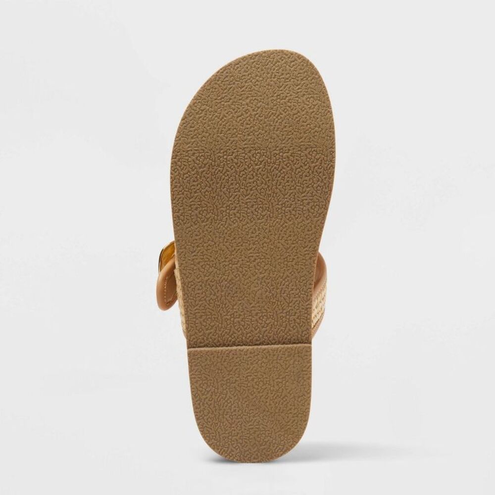 Women’s Meg Sandals with Memory Foam Insole - A New Day Beige 9 - Picture 4 of 4